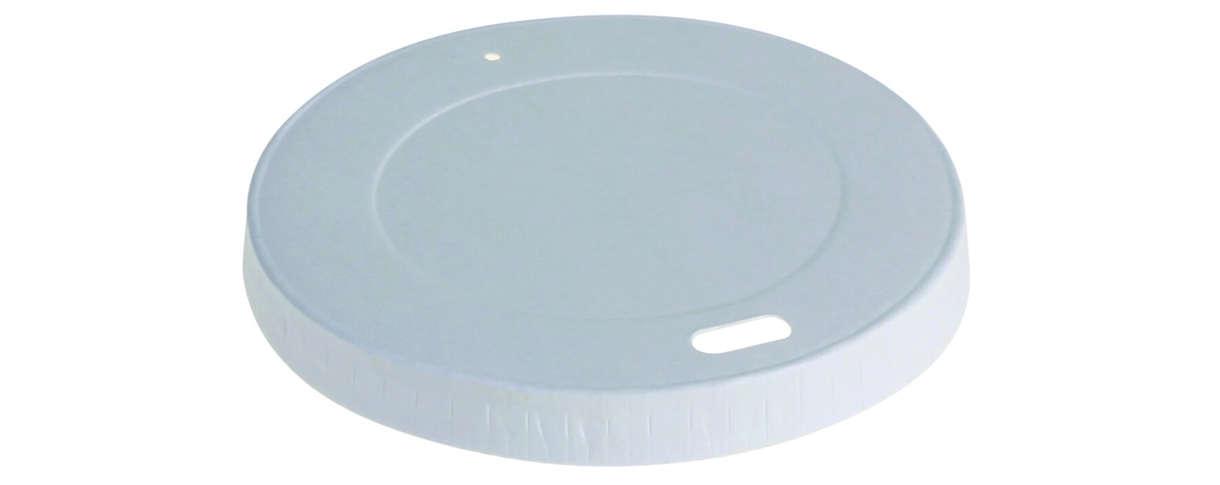 Deckel ohne Plastiklaminierung naturesse Papier, weiß, Ø 9 cm