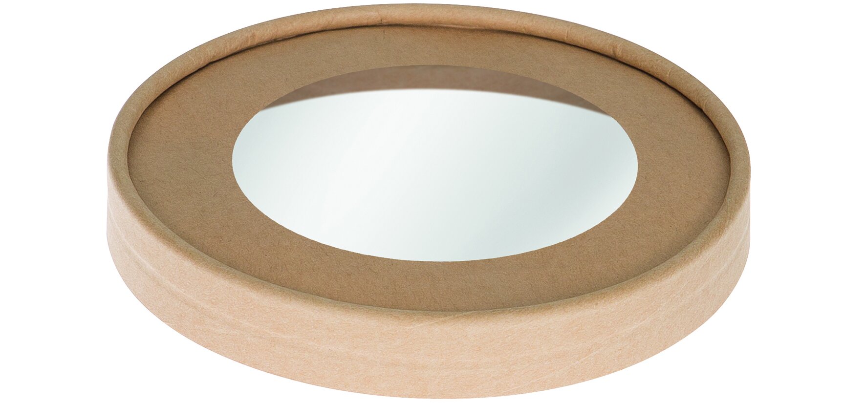 Deckel mit Cellulose-Sichtfenster naturesse Kraft-Karton/Cellulose, rund, Ø 15 cm