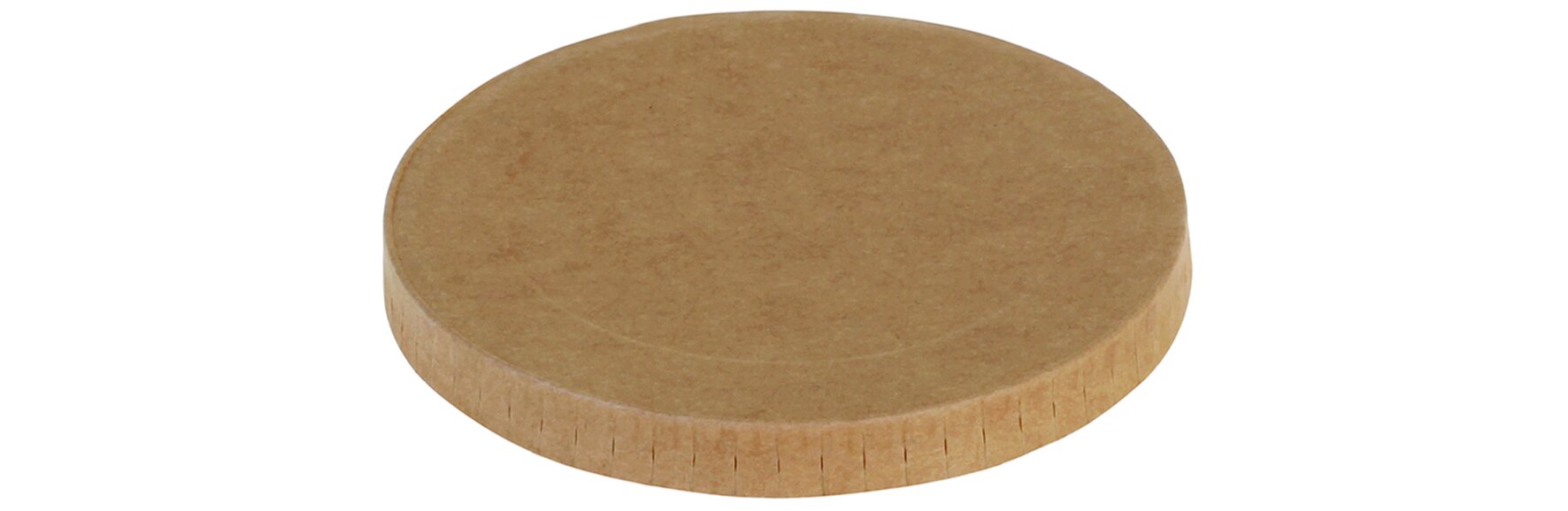 Deckel ohne Plastiklaminierung naturesse, Kraft-Karton, braun, Ø 10,5 cm