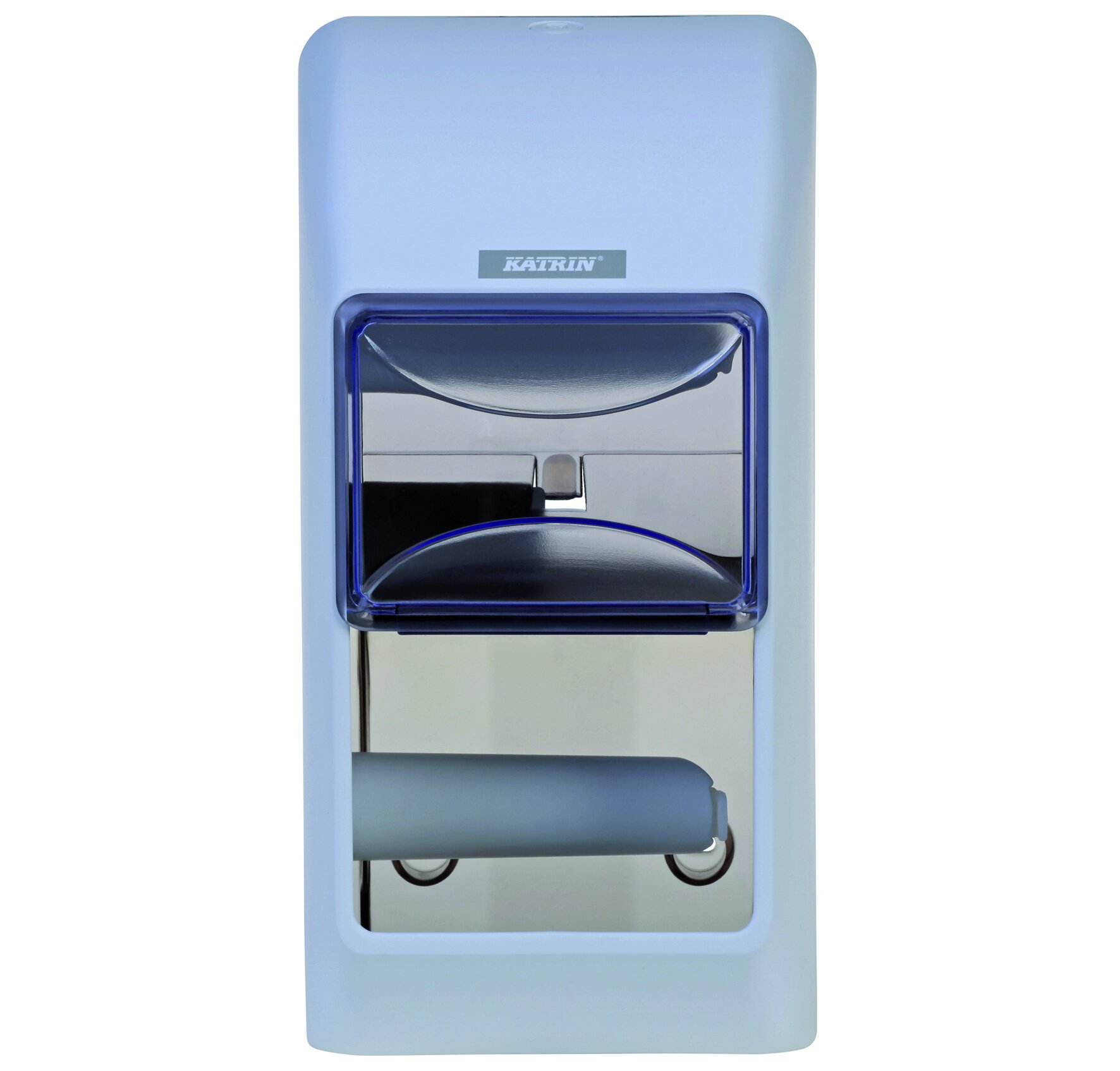 Toilettenpapierspender für herkömmliches Toilettenpapier Katrin, weiß