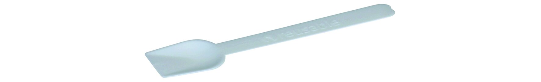 Eislöffel naturesse reusable CPLA, weiß, 9,8 cm