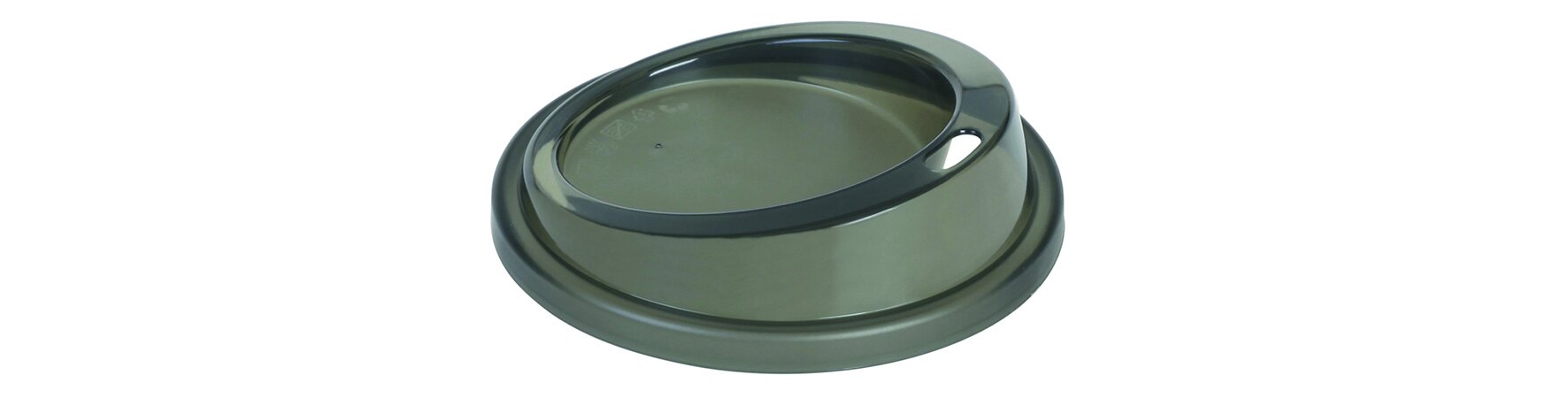 Deckel mit Trinköffnung To-Go circ suplesse PP, grau, Ø 9,6 cm