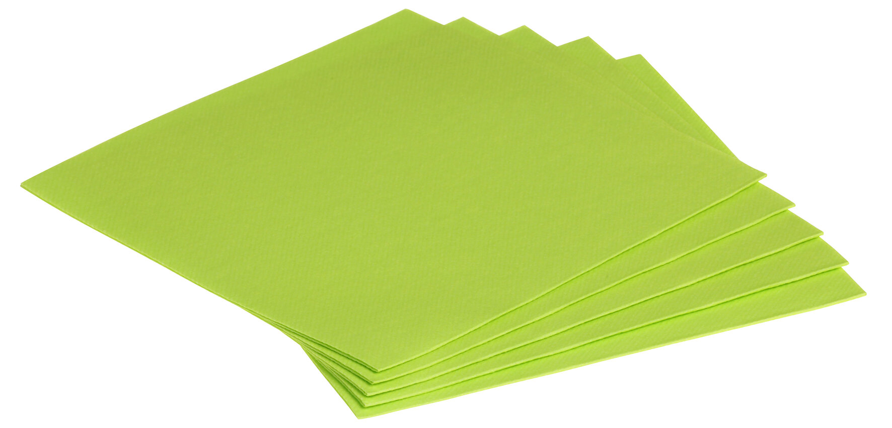 Serviette Airlaid, kiwi, 1/4-Falz, 40 x 40 cm