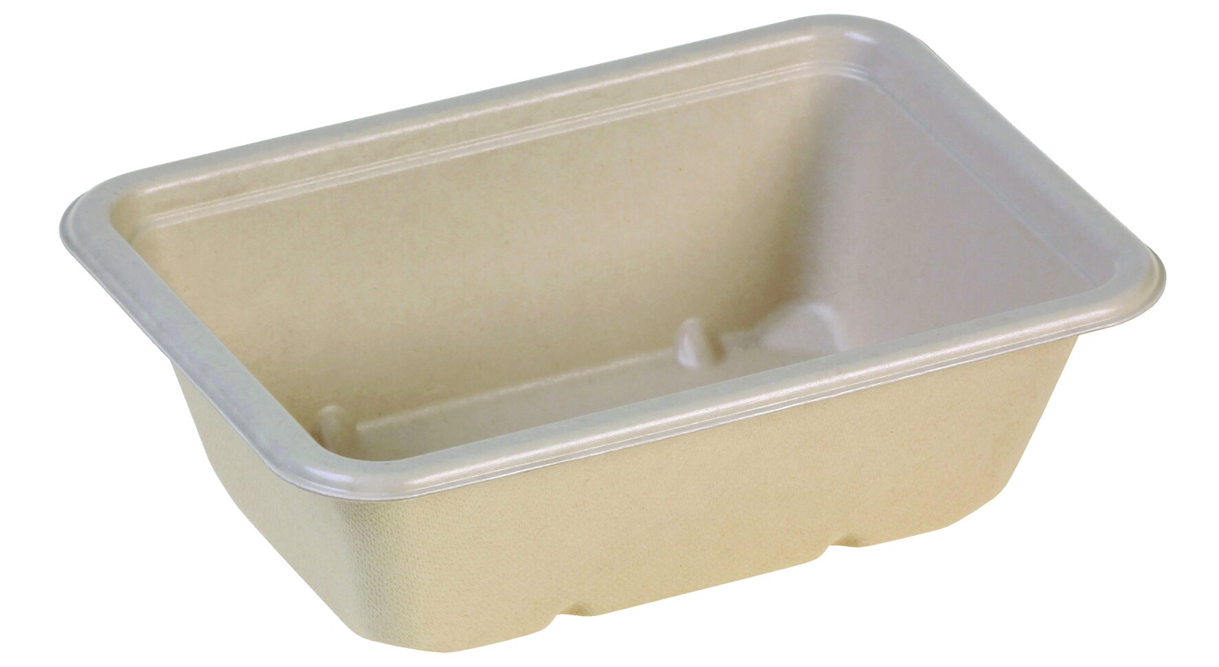 Schale mit Biobarriere-Laminierung naturesse Zuckerrohr, beige, 620 ml