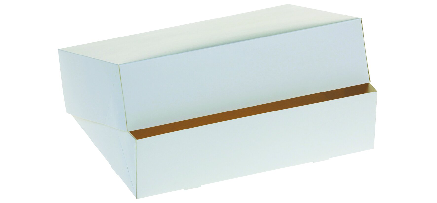 Gebäckschachtel suplesse Karton, weiß, 31 x 22 x 8 cm