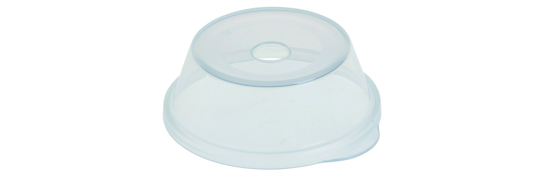 Domdeckel mit Trinkhalmöffnung Clear Cup circ suplesse PP, transparent, Ø 9 cm