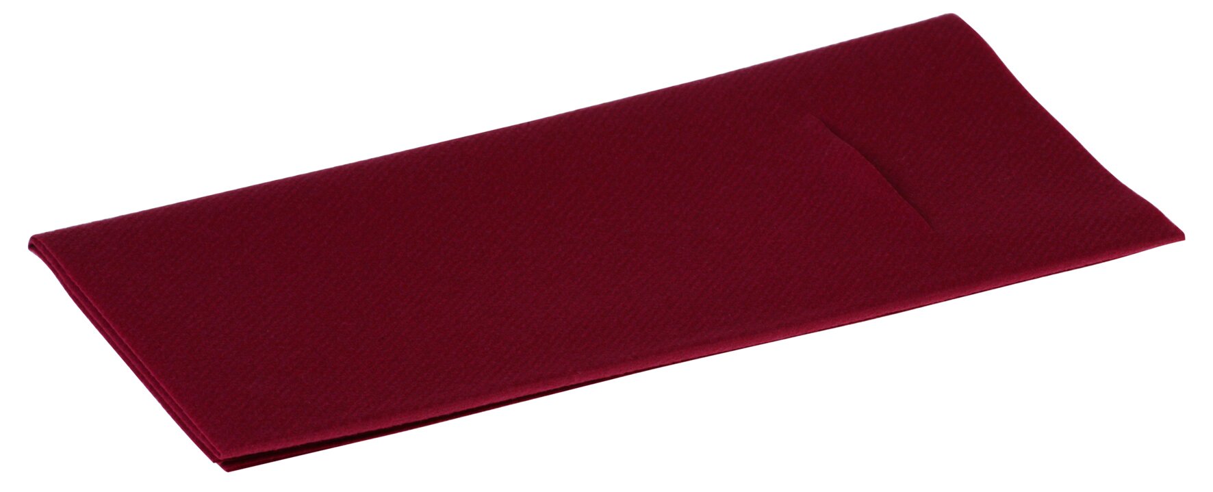 Beutelserviette Airlaid, bordeaux, 1/8-Falz, 40 x 40 cm