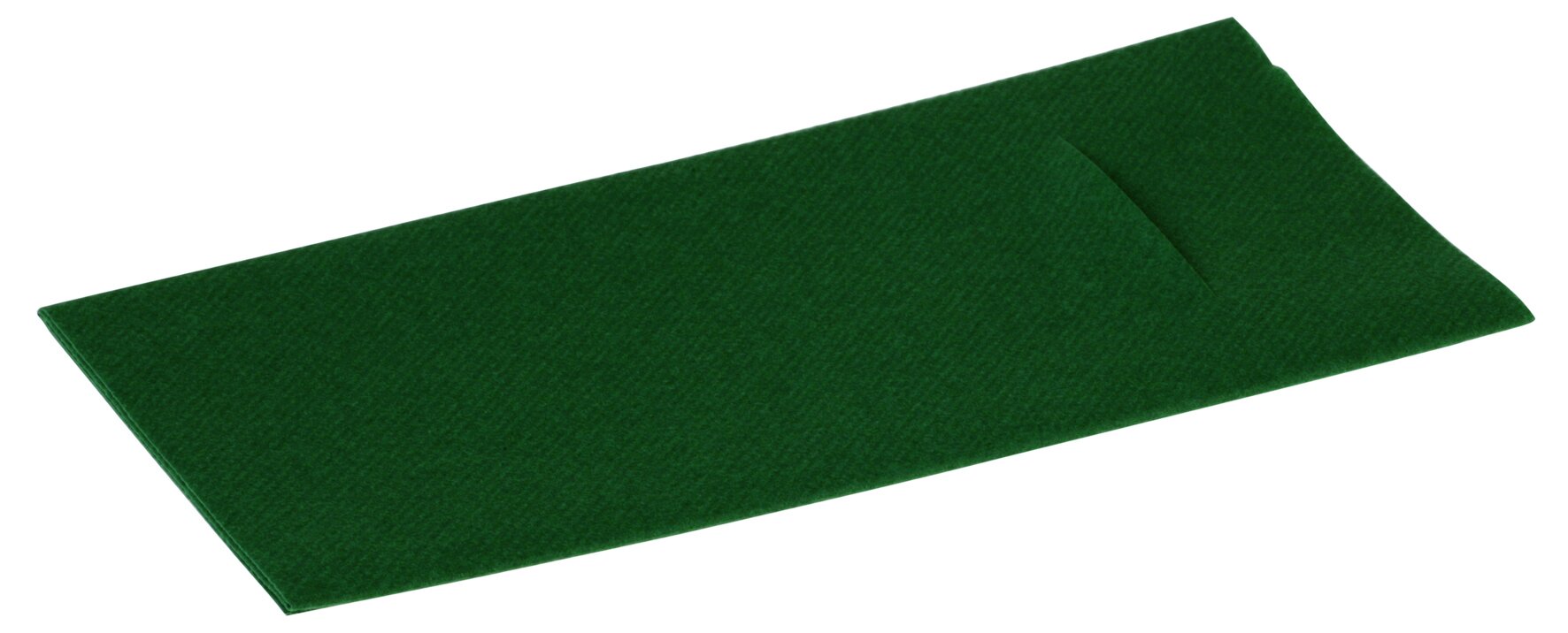 Beutelserviette Airlaid, dunkelgrün, 1/8-Falz, 40 x 40 cm