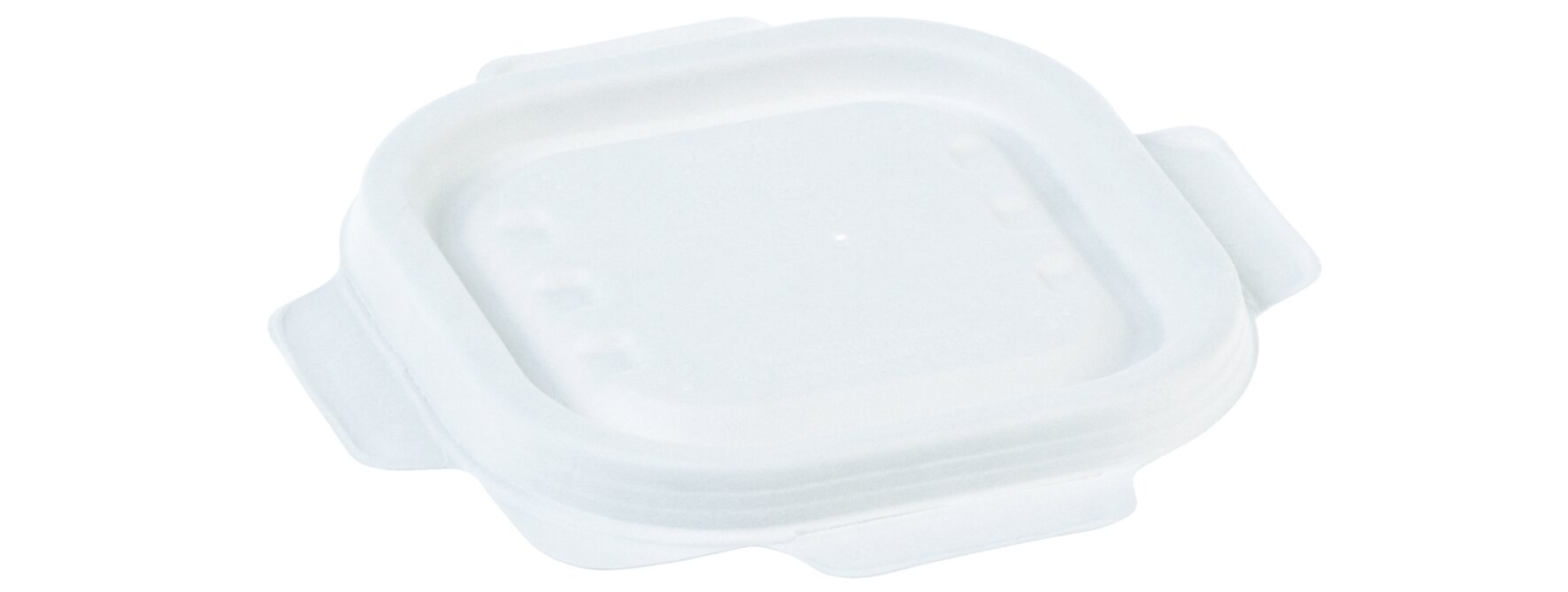 Deckel fest schließend naturesse Zuckerrohr, weiß, quadratisch, 13 x 13 cm