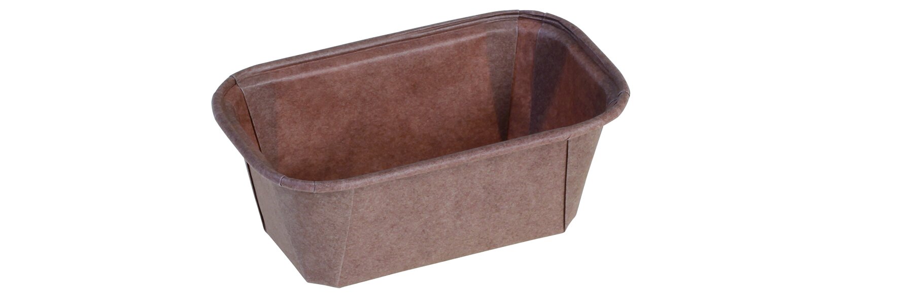 Backform suplesse Papier, braun, rechteckig, 165 ml