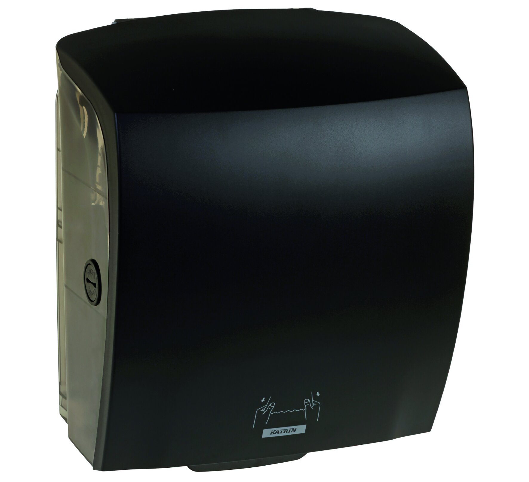 Rollenhandtuchspender Katrin PC, schwarz