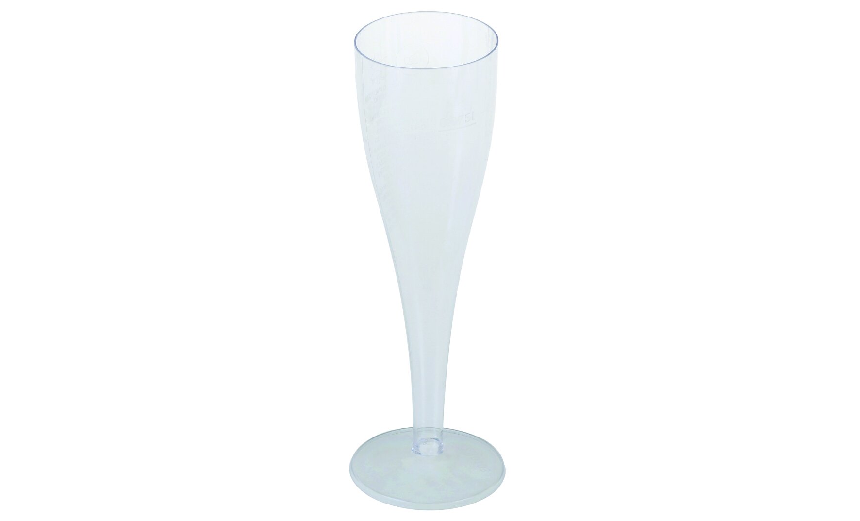 Sektglas geeicht SUP-Logo PS, transparent, 75 ml