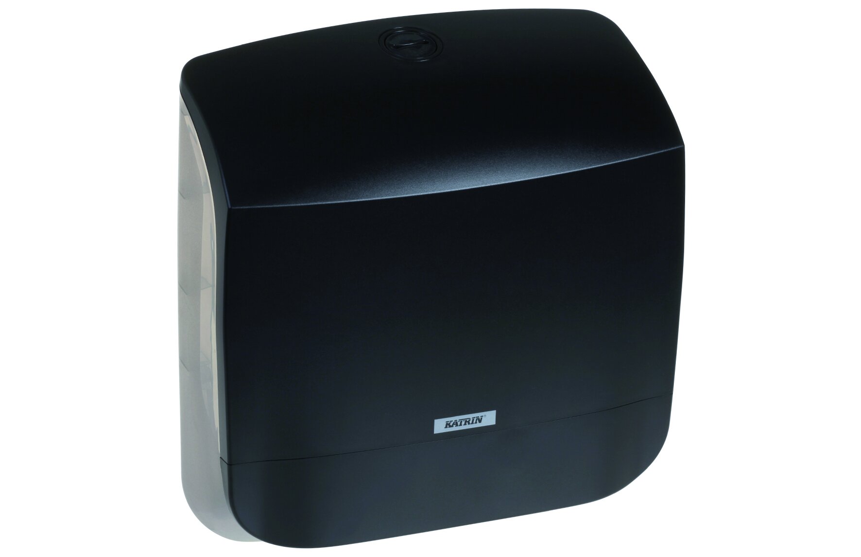 Falzhandtuchspender Katrin mini, schwarz