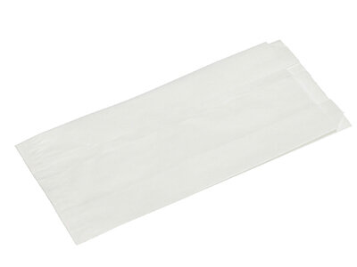 Beutel Pergamin, weiß, 11 x 4 x 21 cm