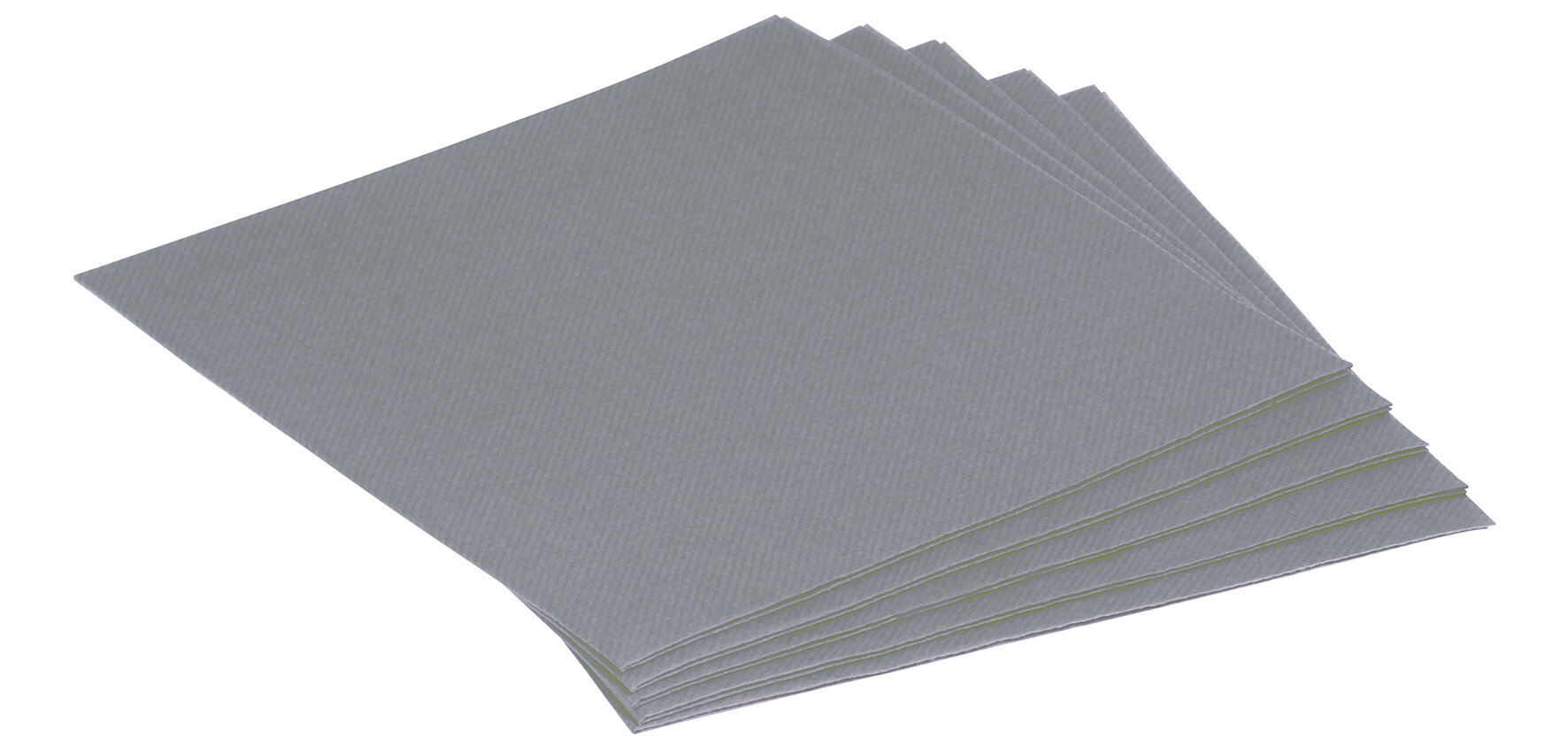 Serviette Airlaid, grau, 1/4-Falz, 40 x 40 cm