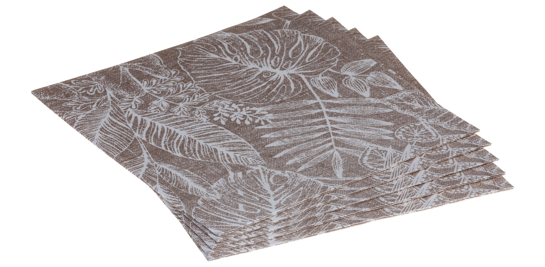 Serviette Kona Airlaid, braun, 1/4-Falz, 40 x 40 cm