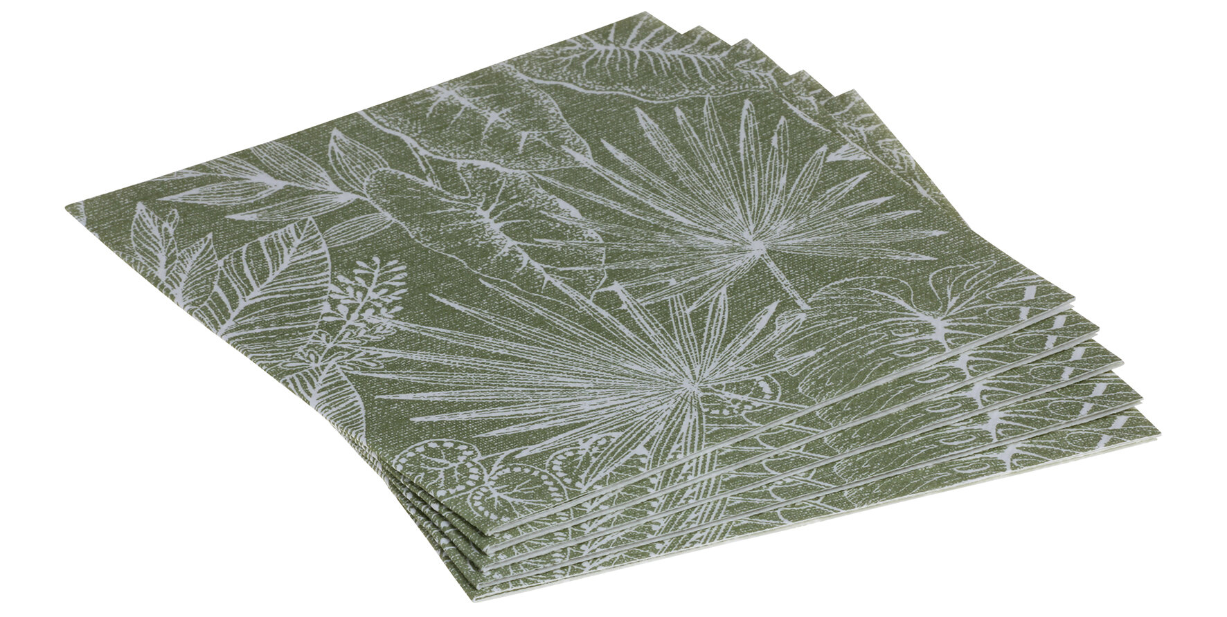 Serviette Kona Airlaid, oliv, 1/4-Falz, 40 x 40 cm