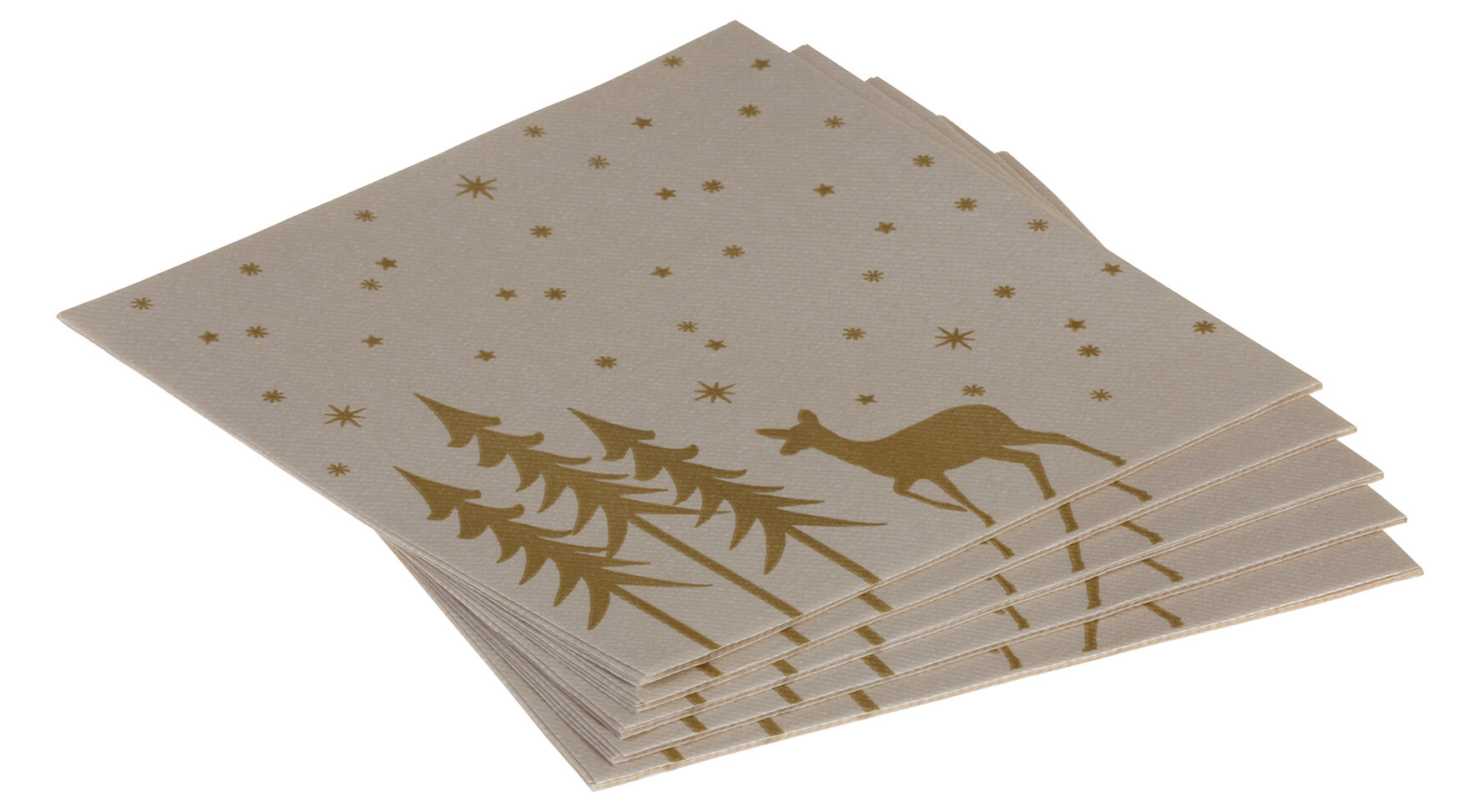 Serviette Liane Airlaid, kieselstein, 1/4-Falz, 40 x 40 cm