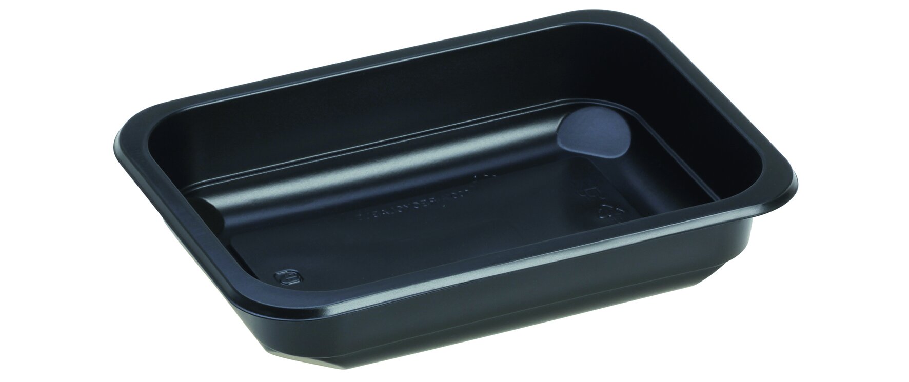 Schale PP, schwarz, rechteckig, 580 ml