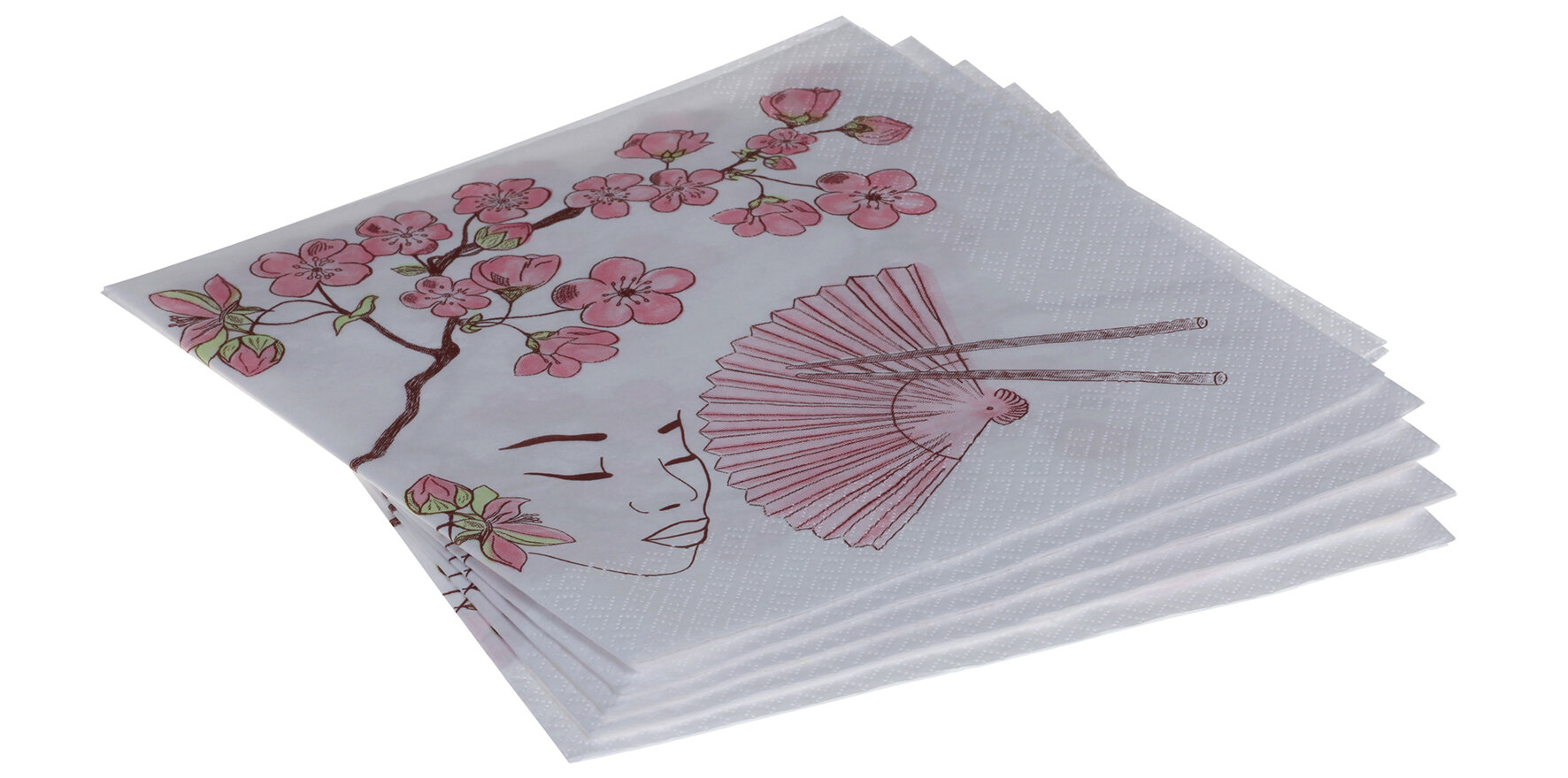 Serviette Asia Zellstoff, 1/4-Falz, 40 x 40 cm