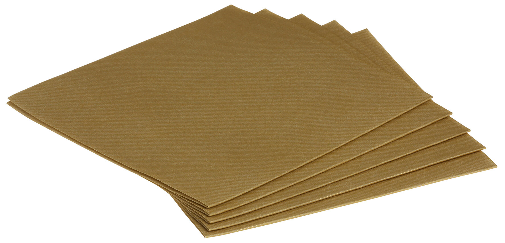 Serviette Airlaid, gold, 1/4-Falz, 40 x 40 cm