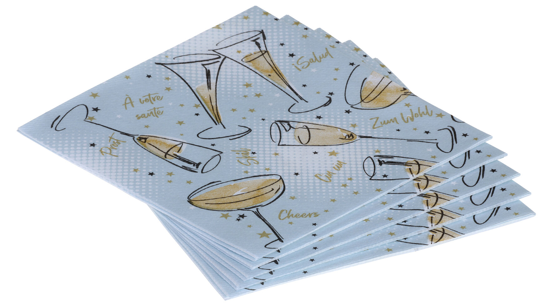 Serviette Cheers Airlaid, 1/4-Falz, 40 x 40 cm