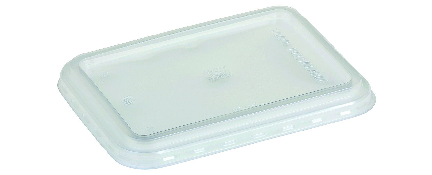 Deckel PP, transparent, rechteckig,18,7x13,7 cm