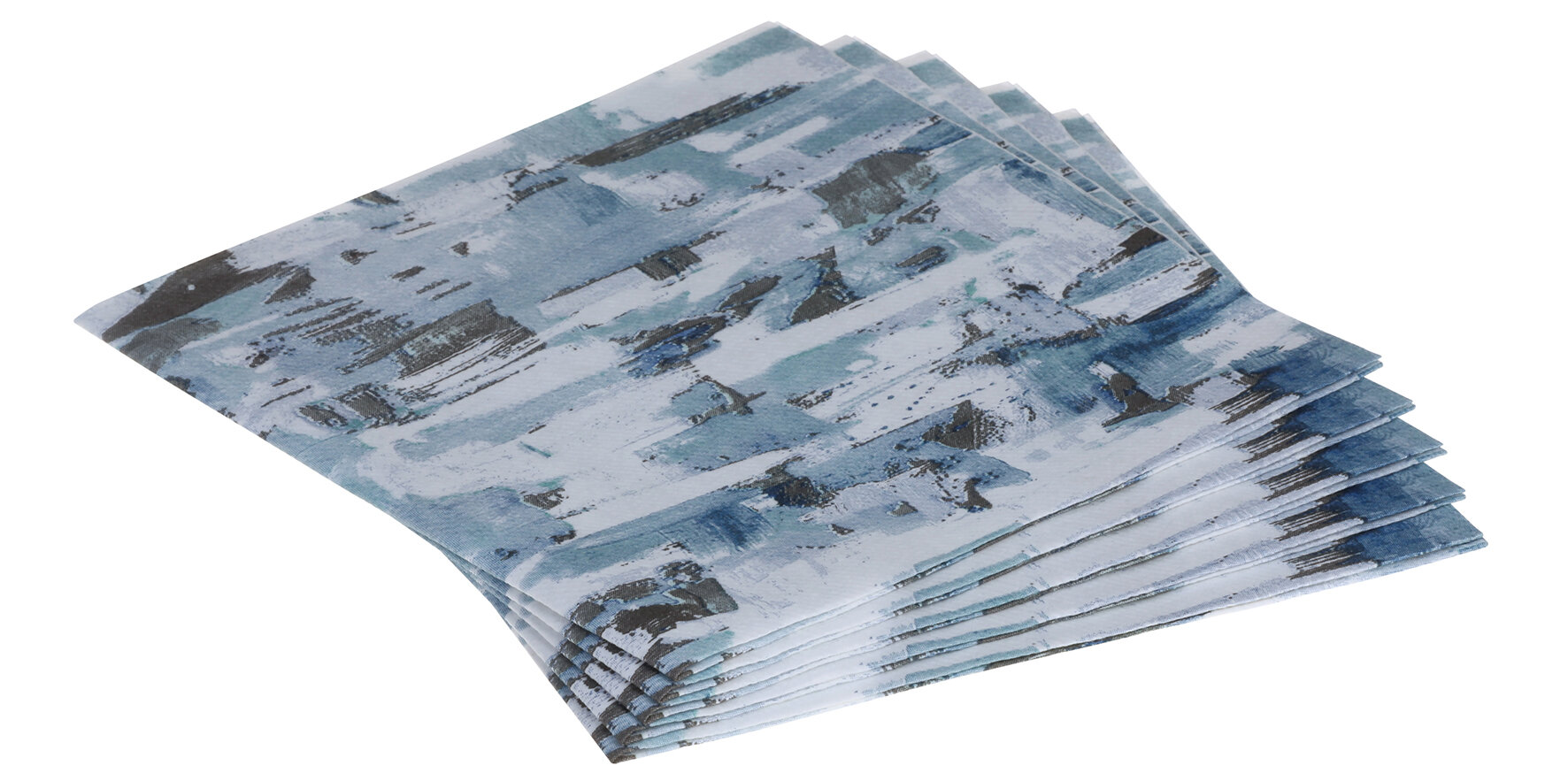 Serviette Pablo Airlaid, blau, 1/4-Falz, 40 x 40 cm