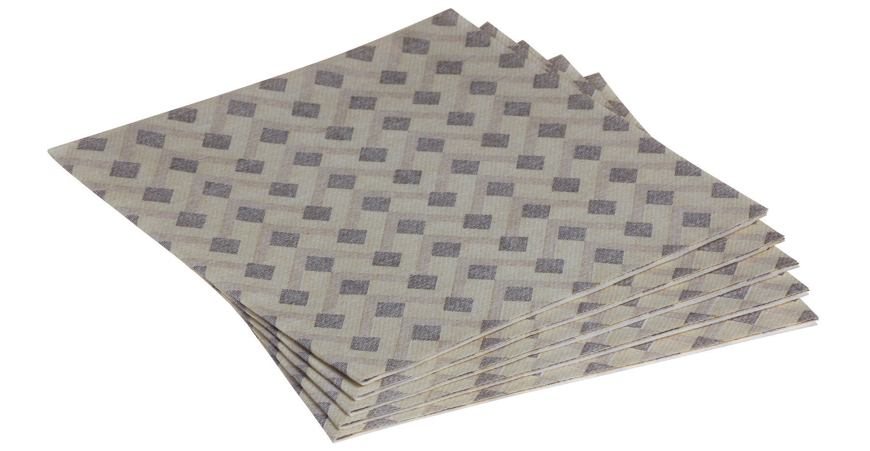 Serviette Oskar Airlaid, braun, 1/4-Falz, 40 x 40 cm