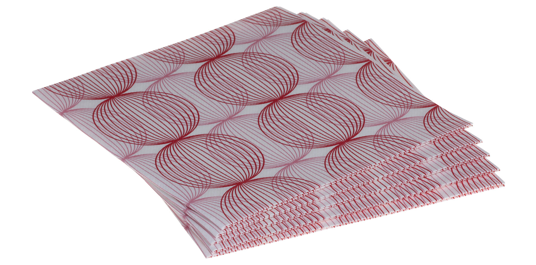 Serviette Ludo Airlaid, altrosa/bordeaux, 1/4-Falz, 40 x 40 cm