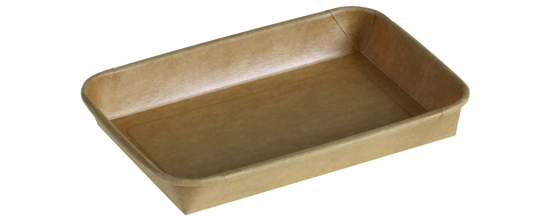 Sushi Tray Kraft/Double PE 185x129mm