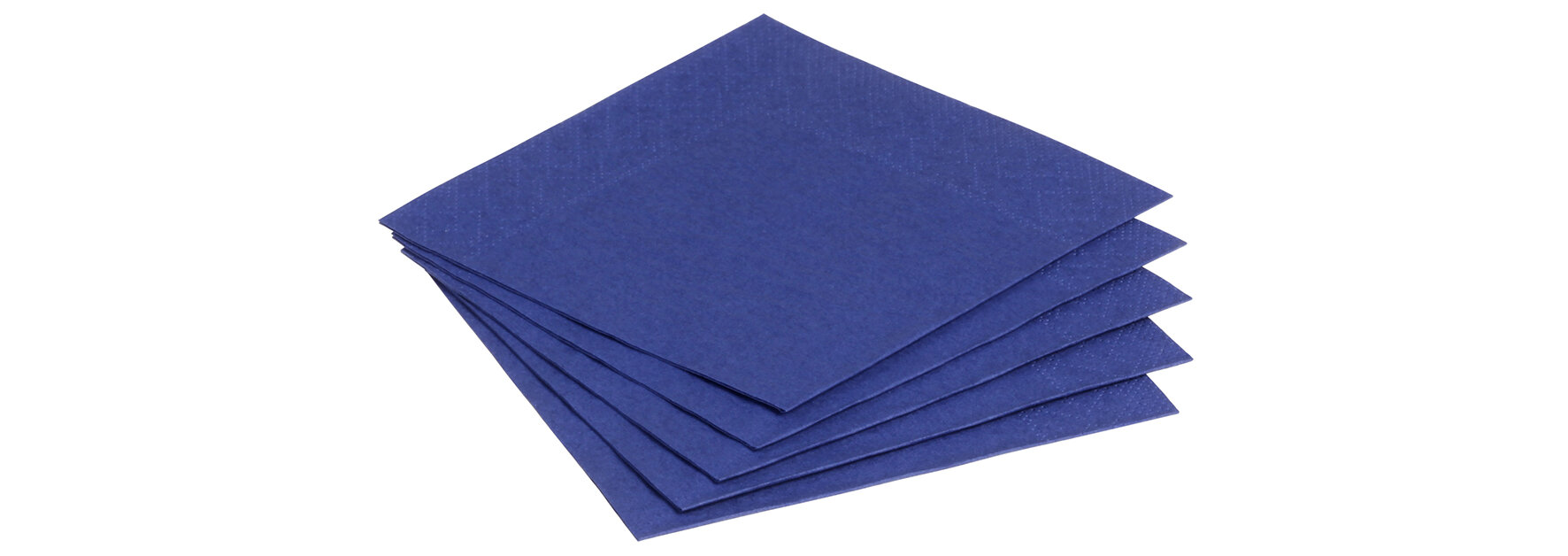 Serviette Papier, blau, 1/4-Falz, 24 x 24 cm