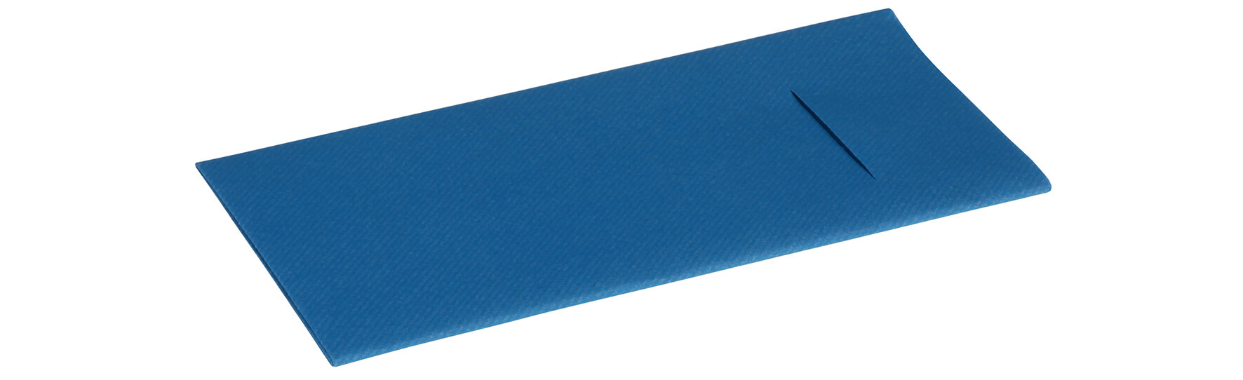 Beutelserviette Airlaid, aquablau, 1/8-Falz, 40 x 40 cm