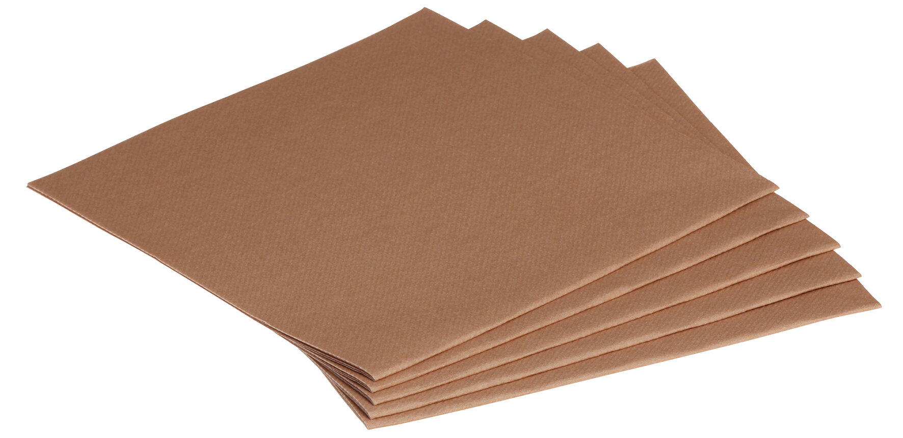 Serviette Airlaid, naturbraun, 1/4-Falz, 40 x 40 cm