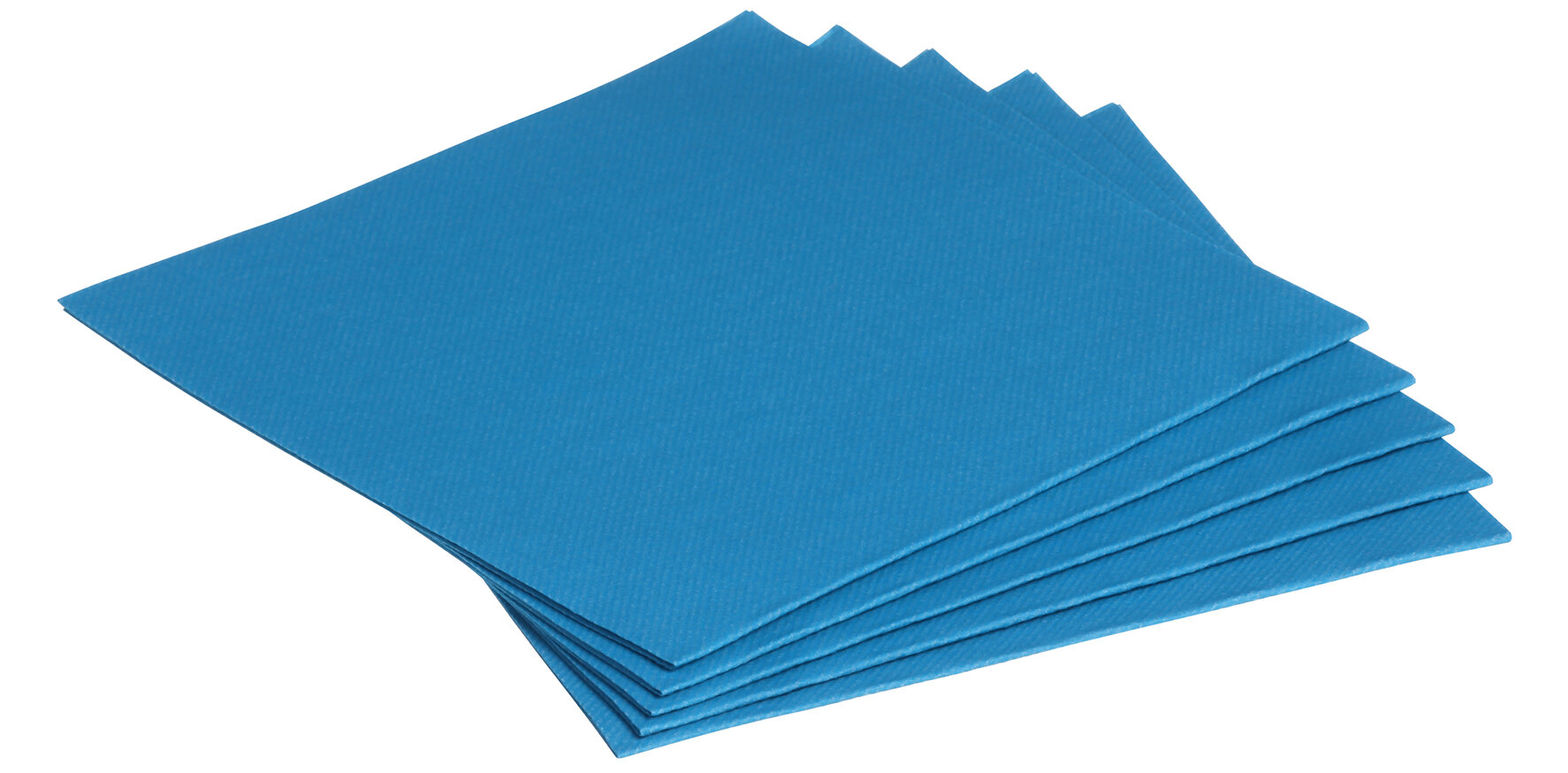 Serviette Airlaid, aquablau, 1/4-Falz, 40 x 40 cm