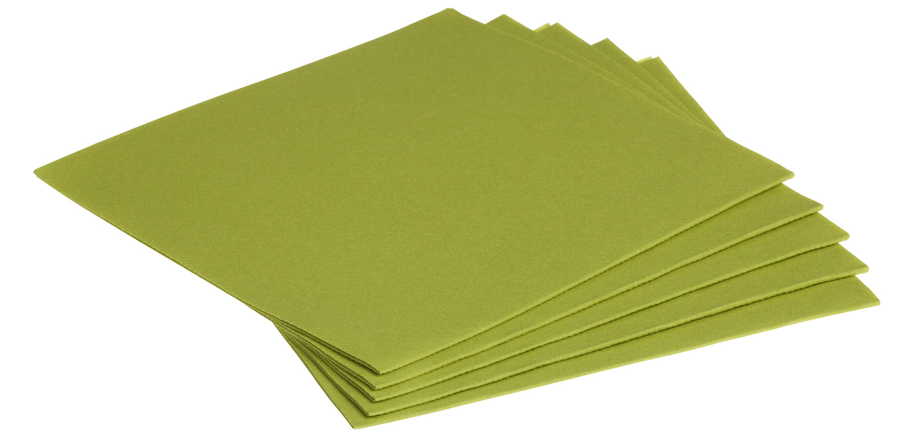 Serviette Airlaid, oliv, 1/4-Falz, 40 x 40 cm