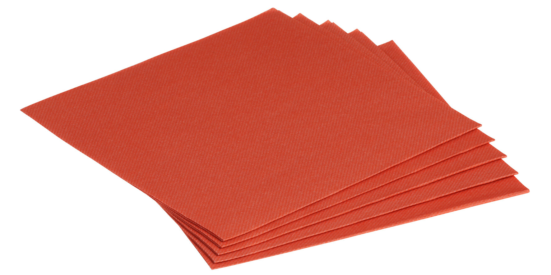 Serviette Airlaid, terrakotta, 1/4-Falz, 40 x 40 cm