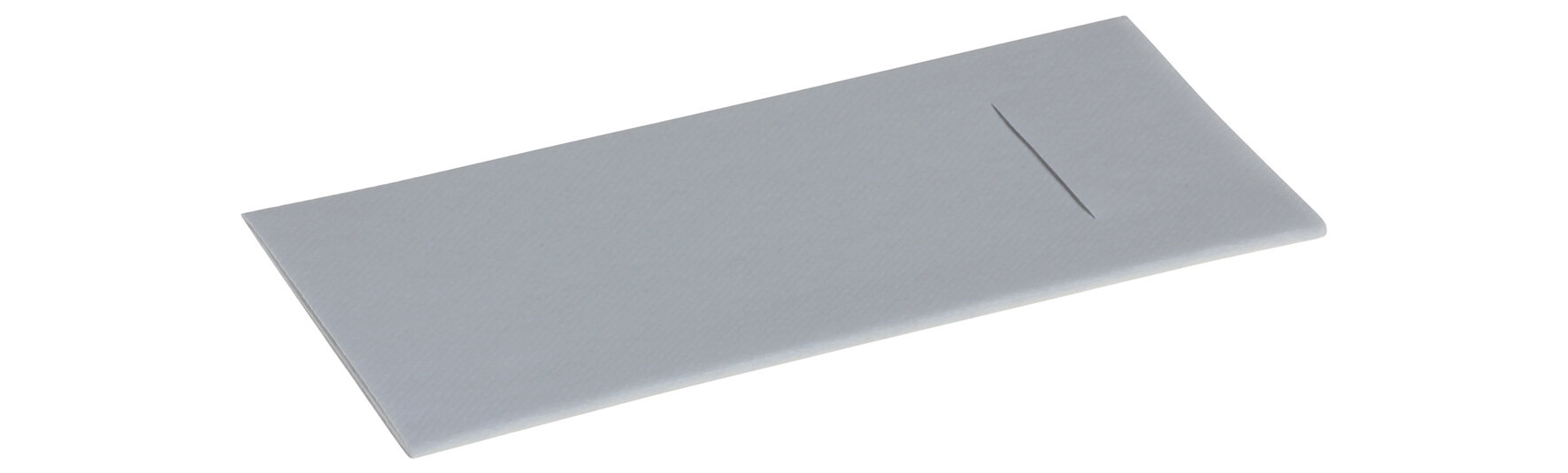 Beutelserviette Airlaid, perlgrau, 1/8-Falz, 40 x 40 cm