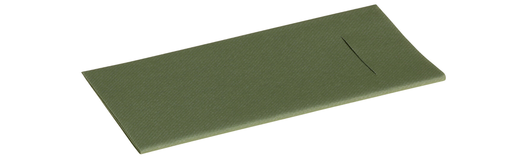 Beutelserviette Airlaid, oliv, 1/8-Falz, 40 x40 cm