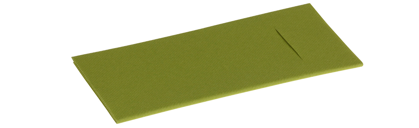 Beutelserviette Airlaid, kiwi, 1/8-Falz, 40 x 40 cm