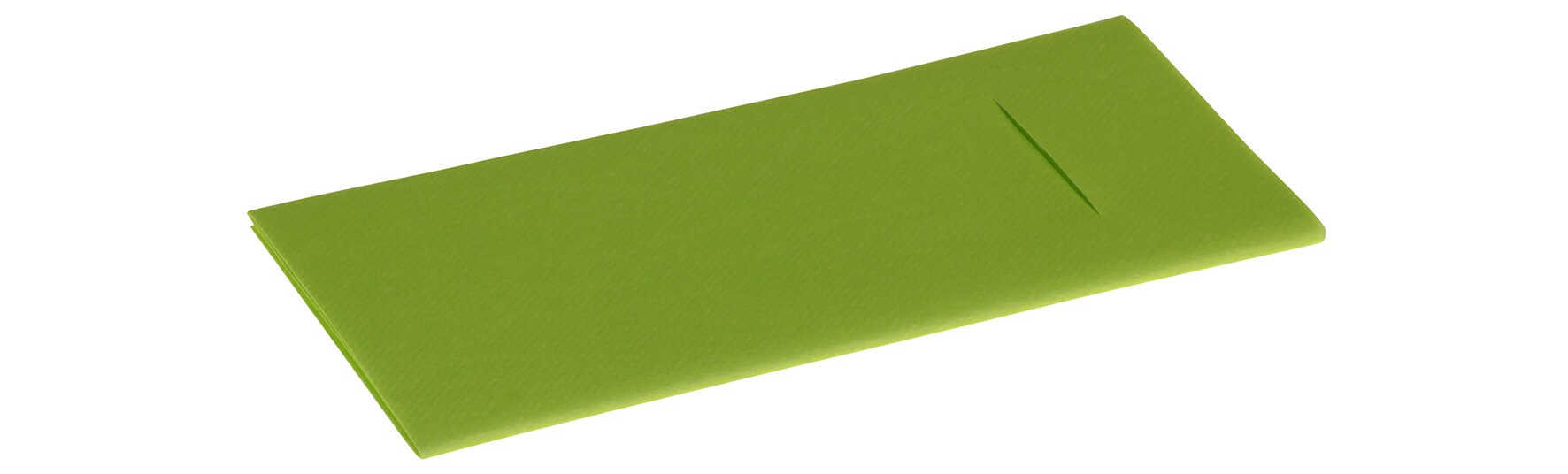 Beutelserviette Airlaid, lime, 1/8-Falz, 40 x 40 cm