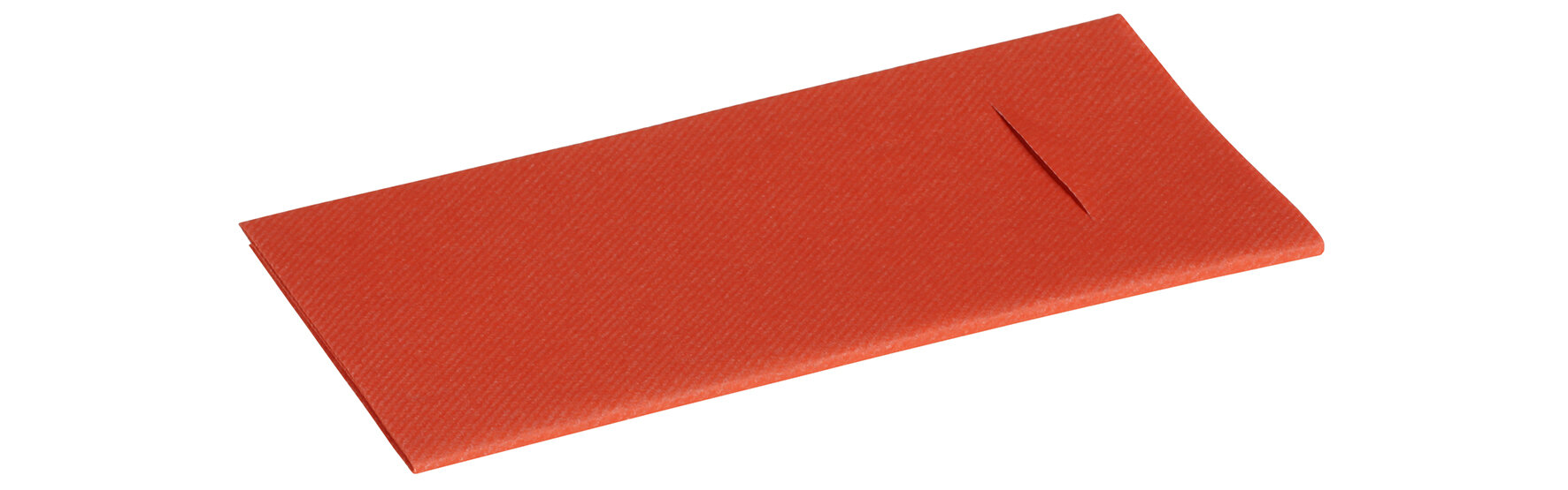 Beutelserviette Airlaid, terrakotta, 1/8-Falz, 40 x 40 cm