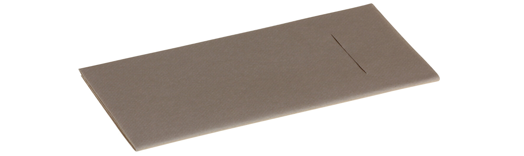 Beutelserviette Airlaid, kieselstein, 1/8-Falz, 40 x 40 cm