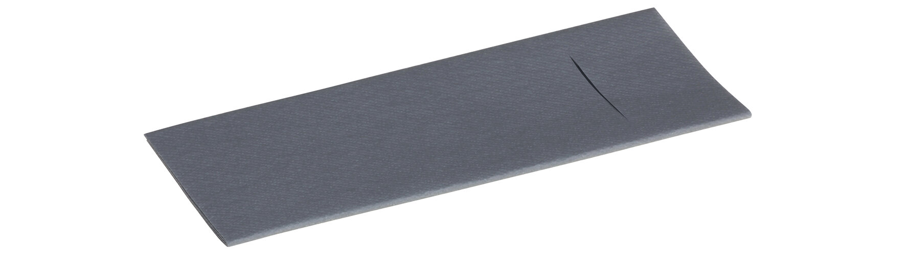Beutelserviette Airlaid, grau, 1/8-Falz, 40 x 33 cm