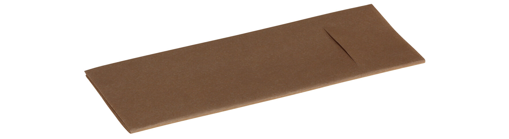 Beutelserviette Airlaid, naturbraun, 1/8-Falz, 40 x 33 cm