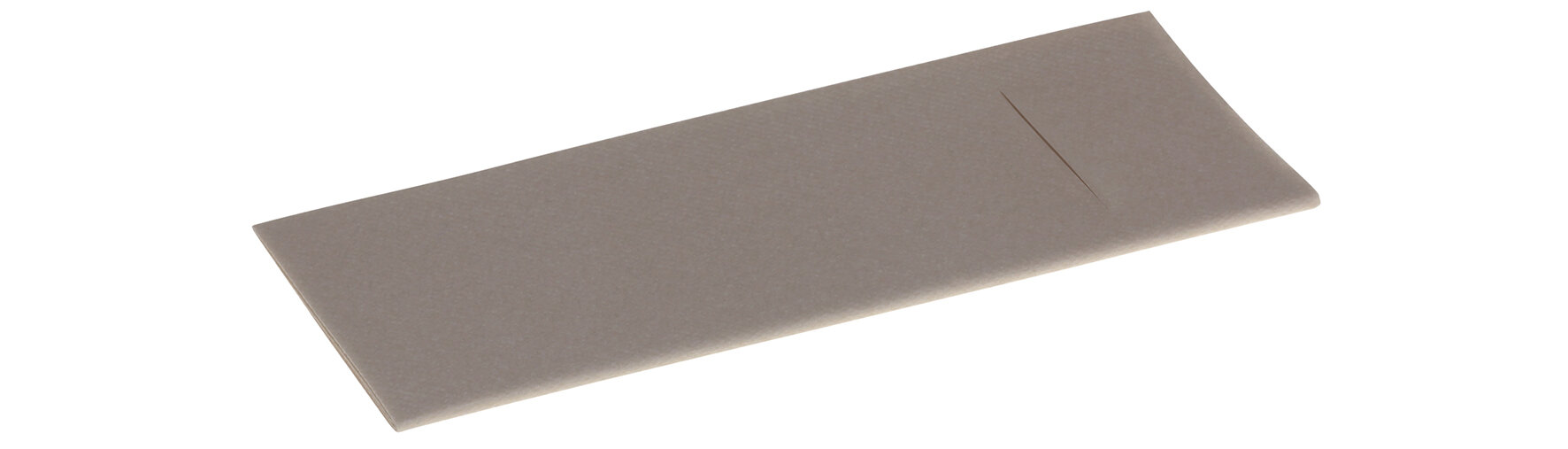 Beutelserviette Airlaid, kieselstein, 1/8-Falz, 40 x 33 cm