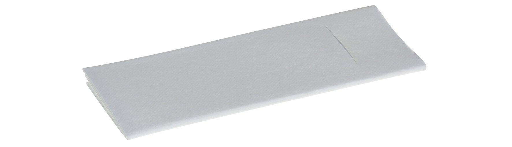 Beutelserviette Airlaid, weiß, 1/8-Falz, 40 x 33 cm