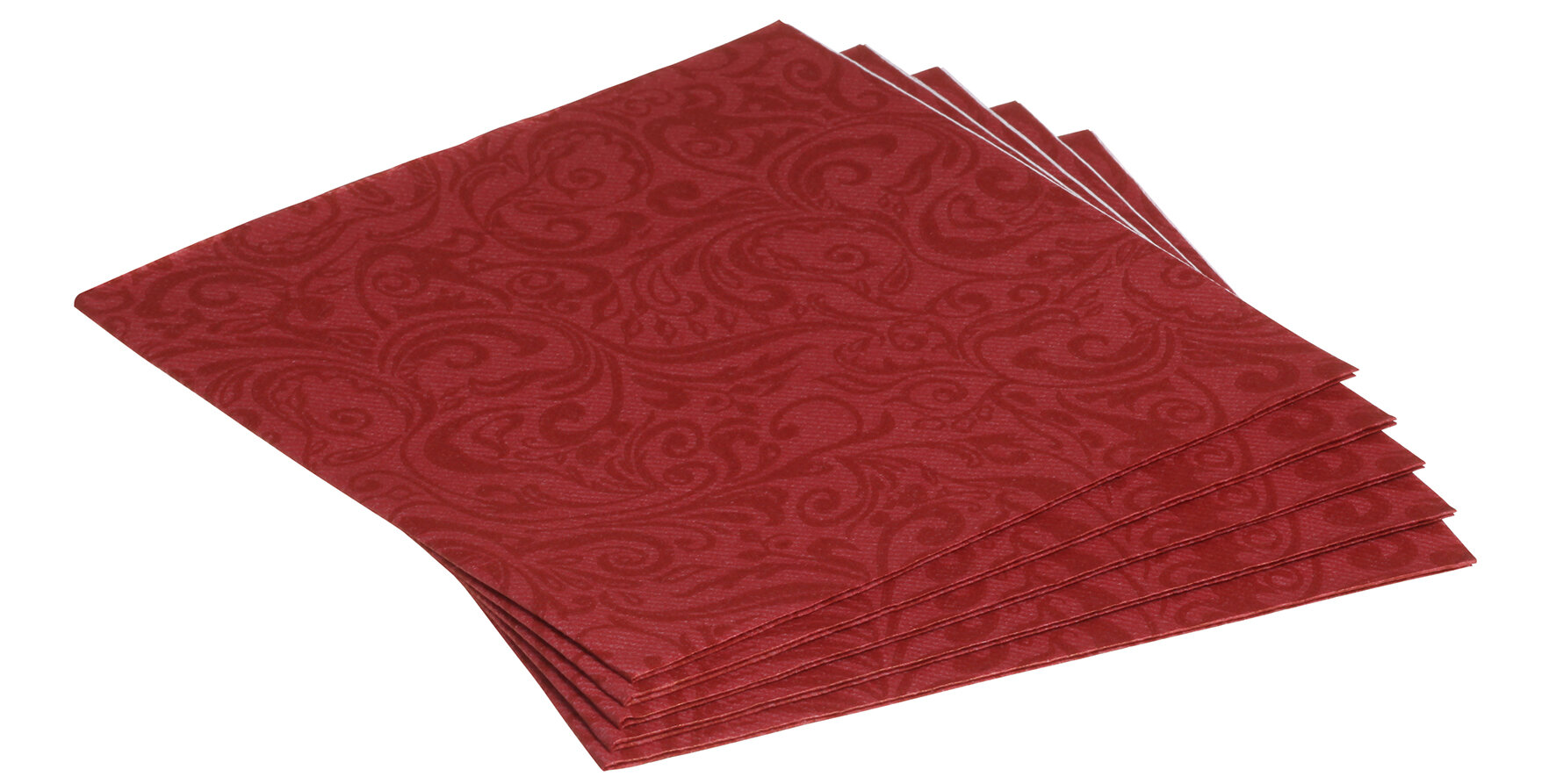 Serviette Lias Airlaid, bordeaux, 1/4-Falz, 40 x 40 cm