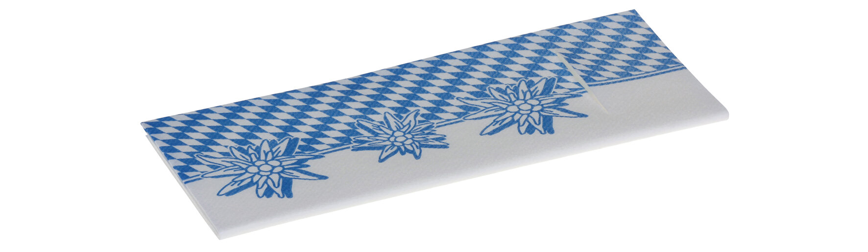 Beutelserviette Bayern Airlaid, 1/8-Falz, 40 x 33 cm