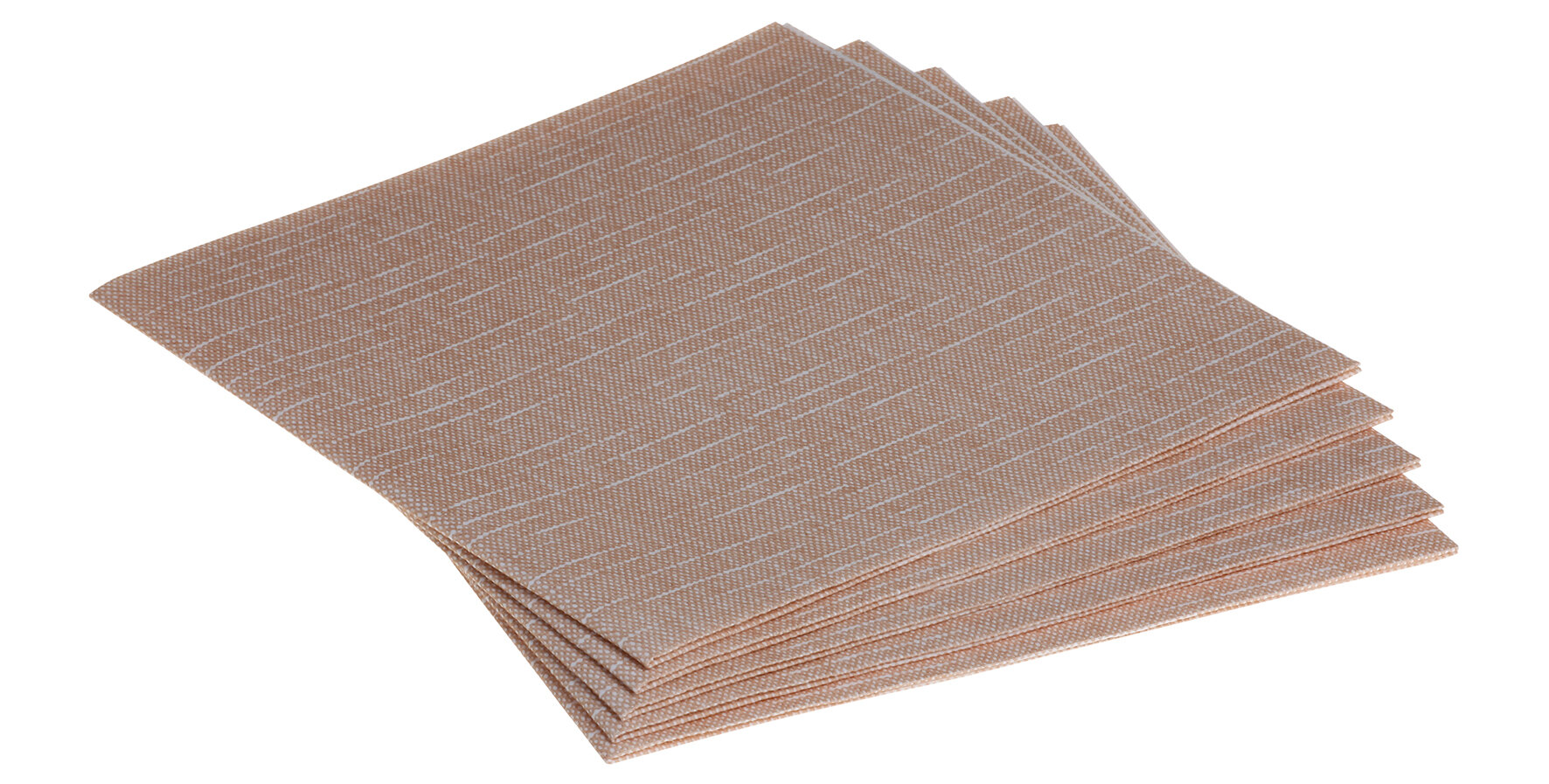Serviette Stockholm Airlaid, hellbraun, 1/4-Falz, 40 x 40 cm
